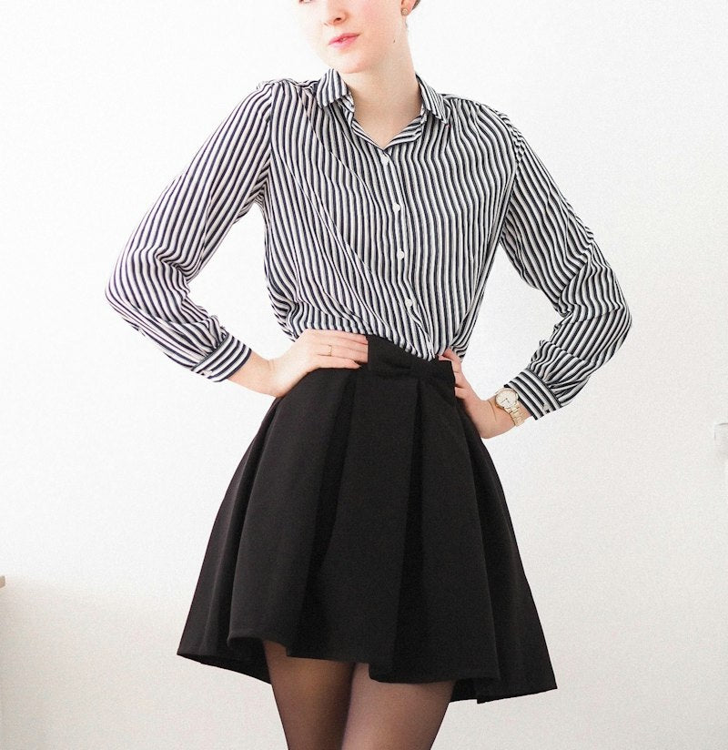 Belted Skirt - Black